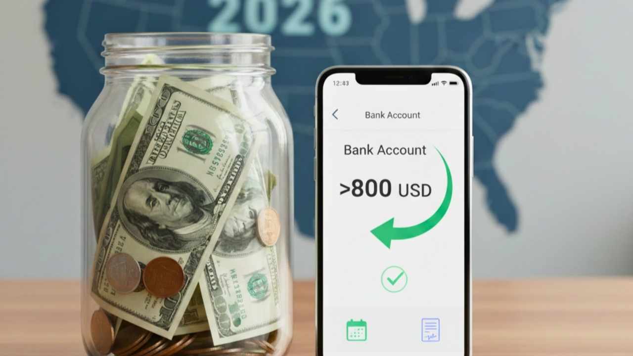 EE.UU. 2026: Depósito Confirmado de Más de $800 en Cuentas Bancarias, Requisitos y Fechas de Pago